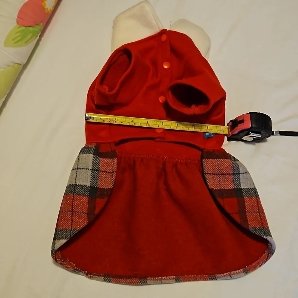 Red and Plaid Dogs Dress